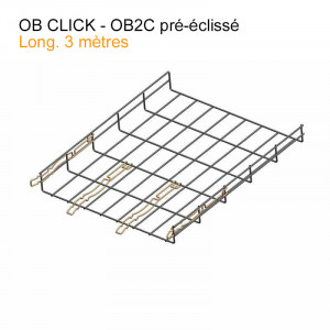 Chemin de câbles fil OB Click auto-éclissé - 400X54