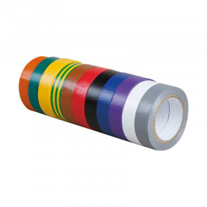 10 Rubans isolants vinyle Multicolor